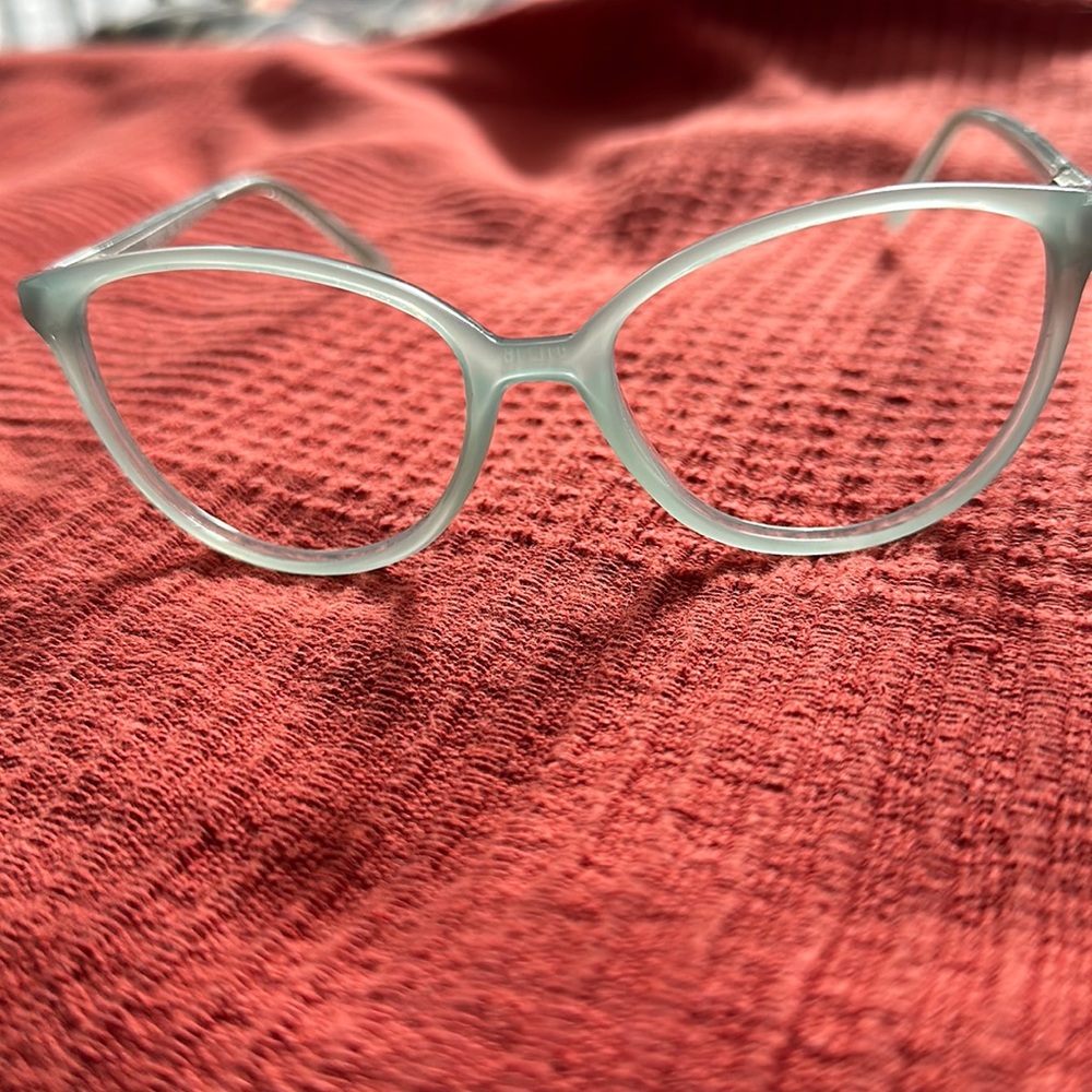 Otis & Grey eyeglass frames women pale blue/green acetate